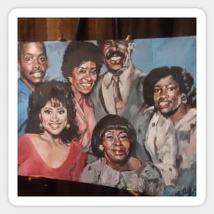 80s Classic Black Sitcoms Sticker